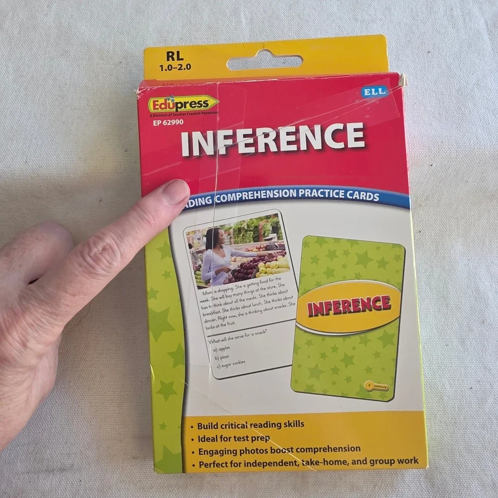 Edupress Reading Comprehension Practice Cards Lot 5 Decks RL 1.0-2.0 READ